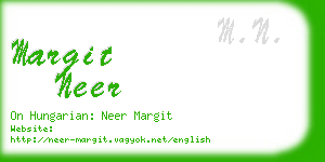 margit neer business card